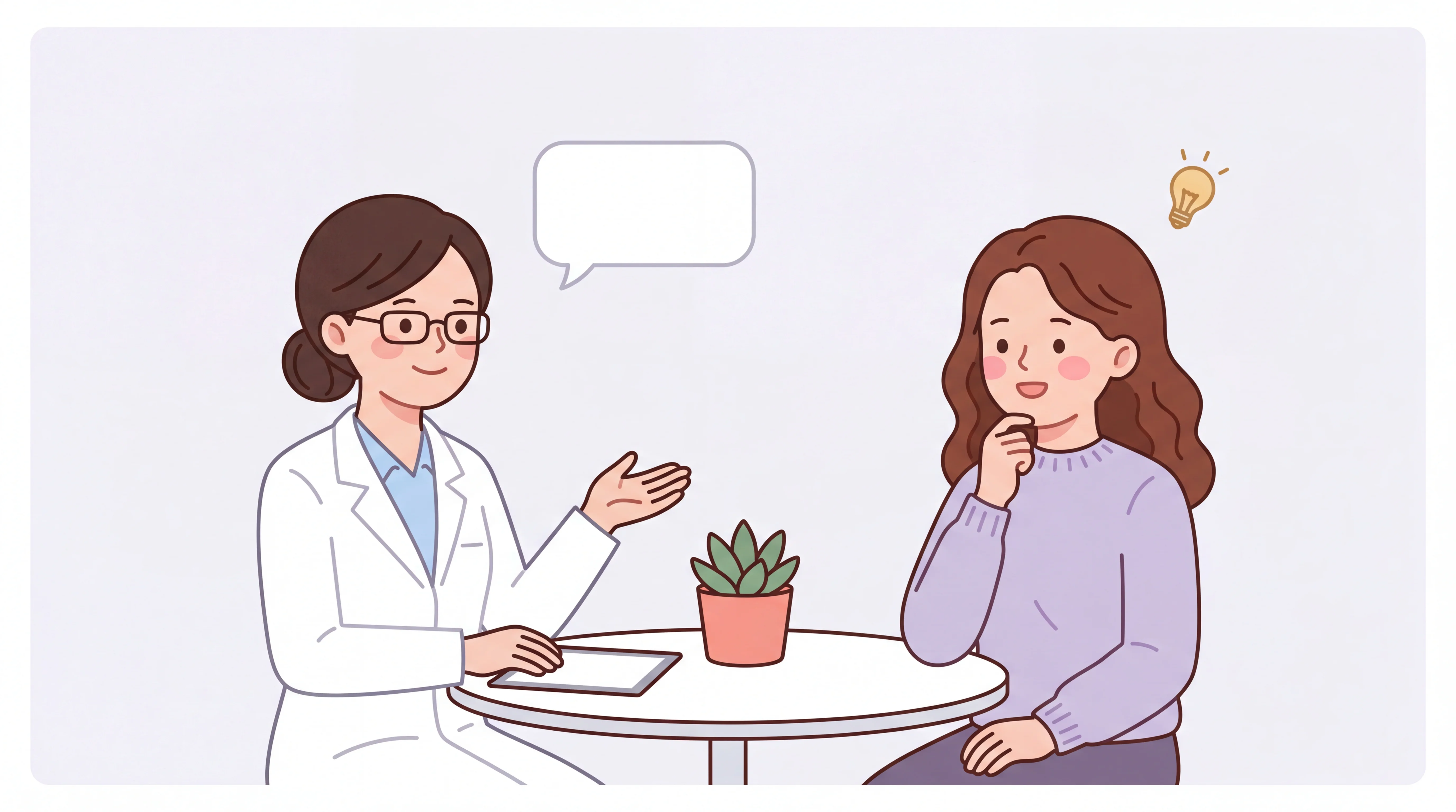 クリニックでのカウンセリングの様子